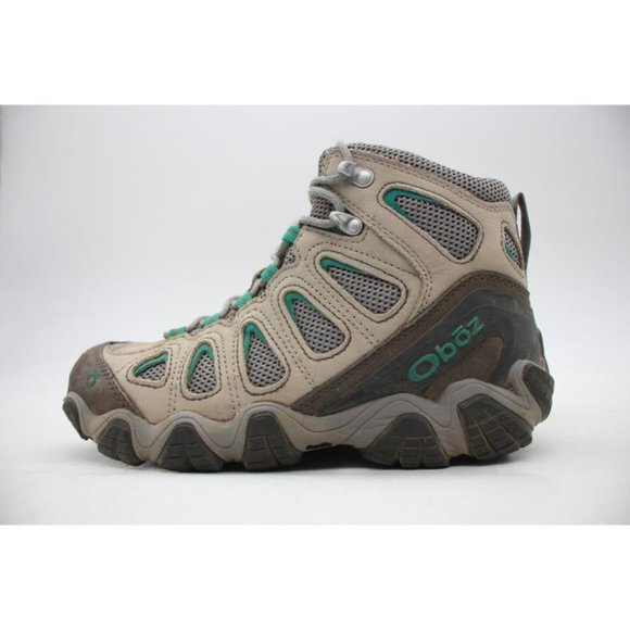 Oboz Sawtooth II Mid Womens Size 7.5 Leather Waterproof Hiking Trail Boots Brown - Picture 4 of 11